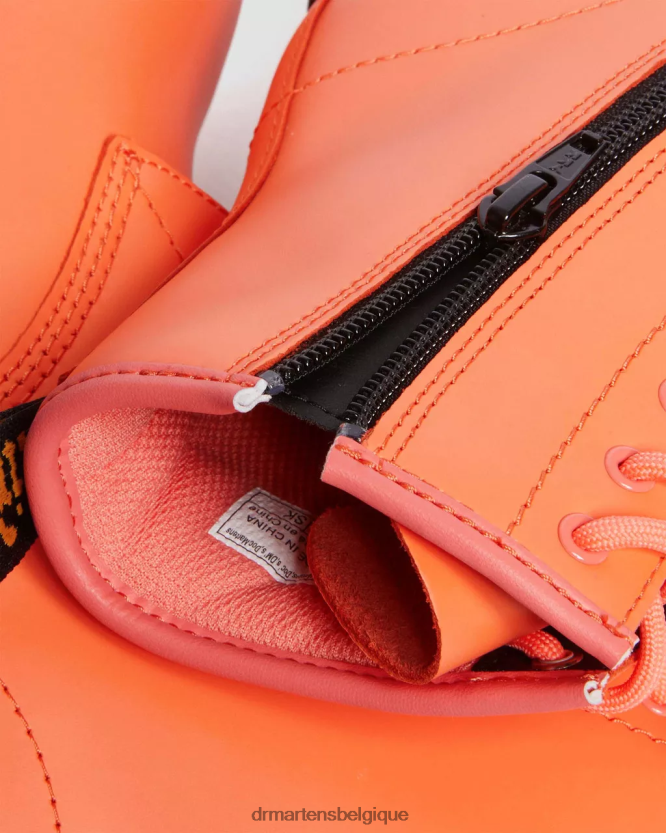 chaussure être Dr. Martens enfants bottes à lacets en cuir 1460 Romario pour jeunes corail Romario 6RFZX0469