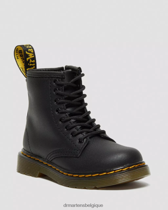 chaussure être Dr. Martens enfants bottes à lacets en cuir 1460 softy t pour enfant noir doux t 6RFZX0401