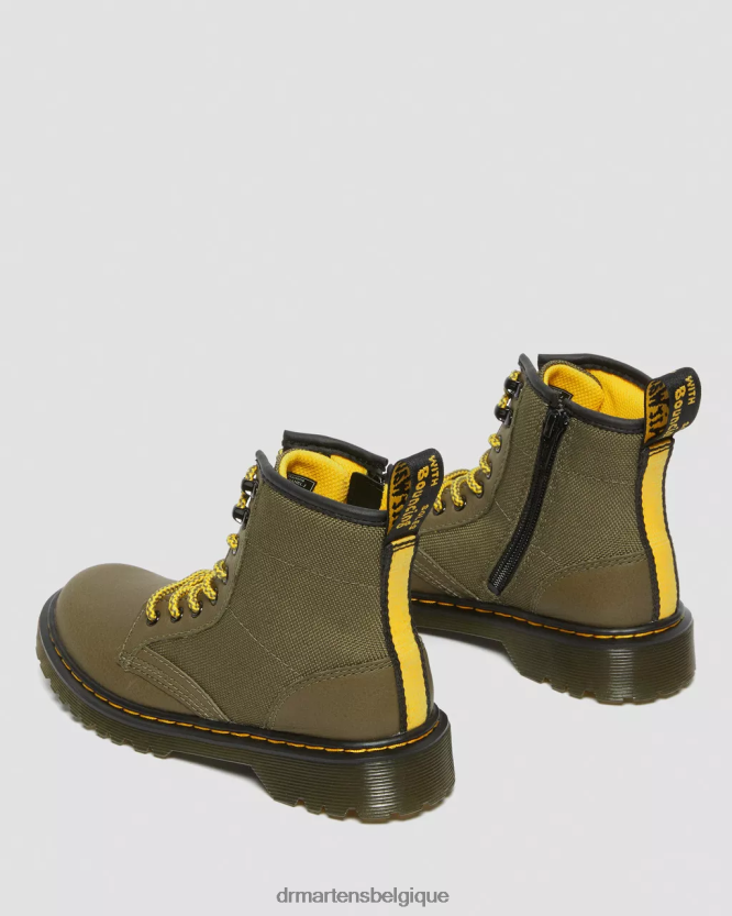 chaussure être Dr. Martens enfants bottes à lacets en cuir à panneaux junior 1460 Olvie 6RFZX0444