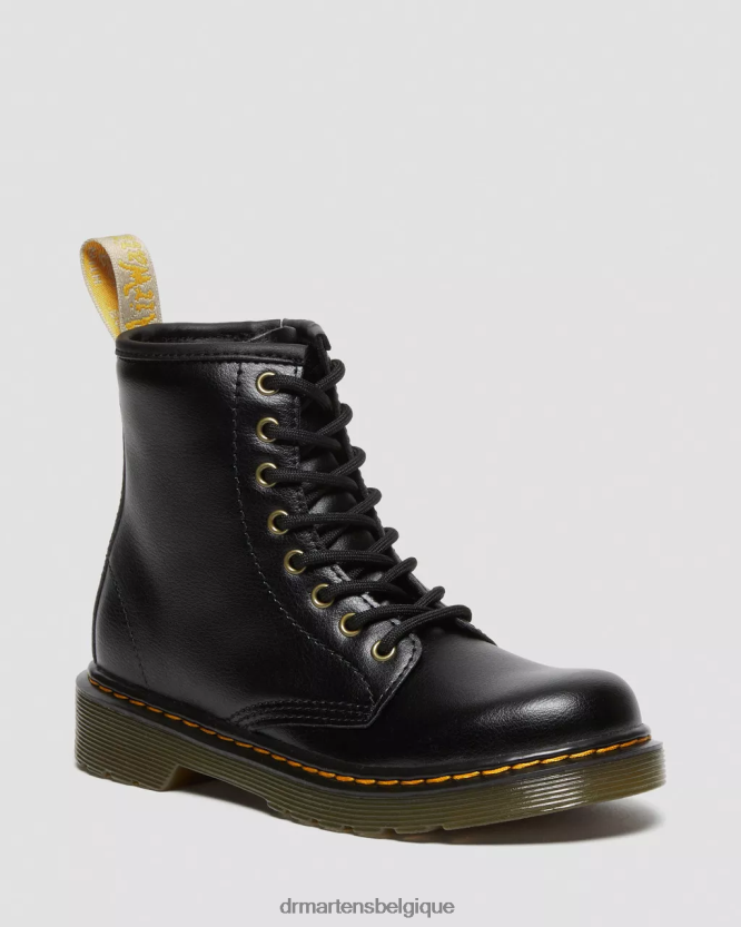 chaussure être Dr. Martens enfants bottes végétaliennes à lacets 1460 junior noir 6RFZX0436
