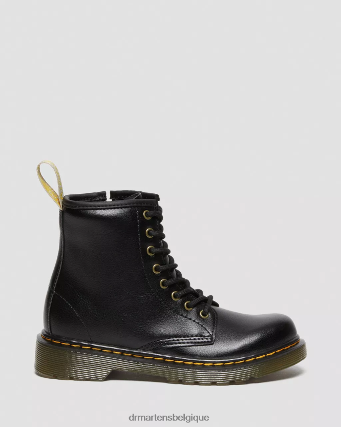 chaussure être Dr. Martens enfants bottes végétaliennes à lacets 1460 junior noir 6RFZX0436