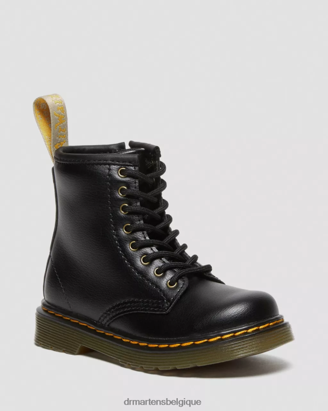 chaussure être Dr. Martens enfants bottes végétaliennes à lacets 1460 pour tout-petits noir 6RFZX0406