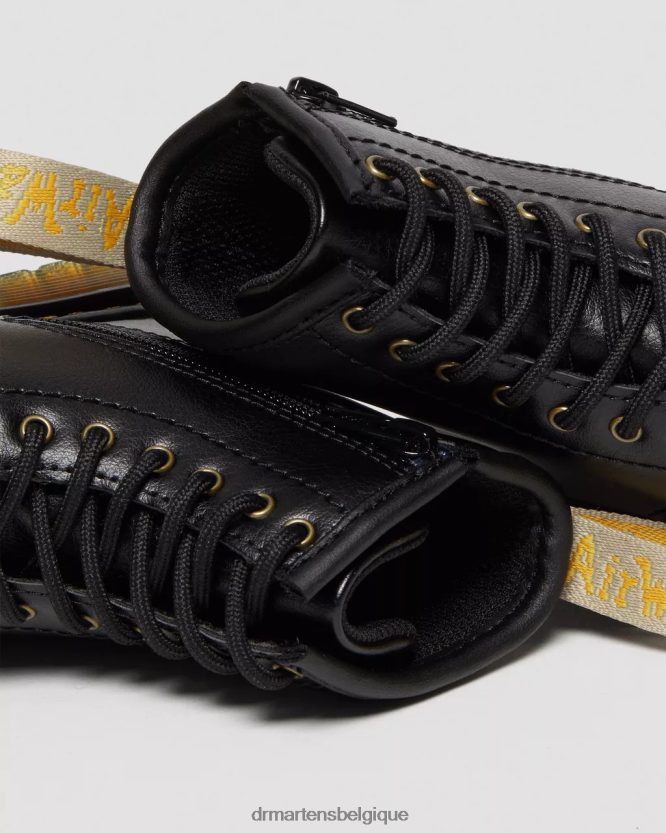 chaussure être Dr. Martens enfants bottes végétaliennes à lacets 1460 pour tout-petits noir 6RFZX0406