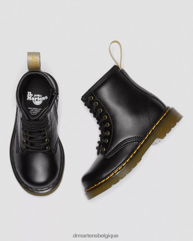 chaussure être Dr. Martens enfants bottes végétaliennes à lacets 1460 pour tout-petits noir 6RFZX0406