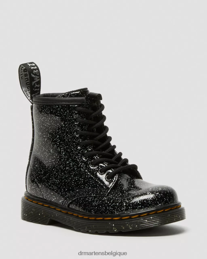chaussure être Dr. Martens enfants bottines 1460 à lacets et paillettes pour tout-petit paillettes cosmiques noires 6RFZX0403