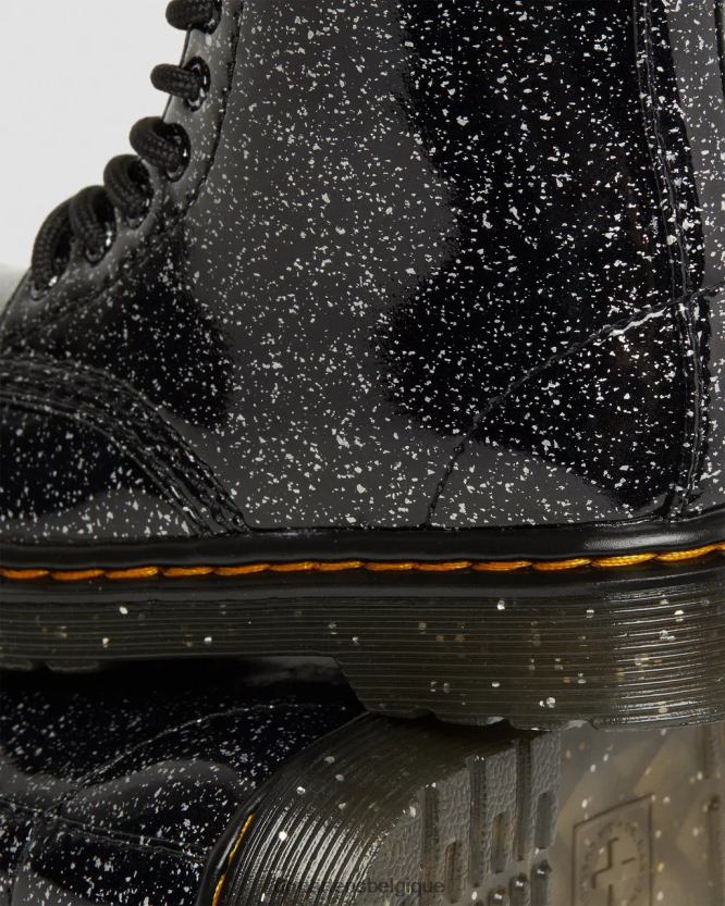 chaussure être Dr. Martens enfants bottines 1460 à lacets et paillettes pour tout-petit paillettes cosmiques noires 6RFZX0403