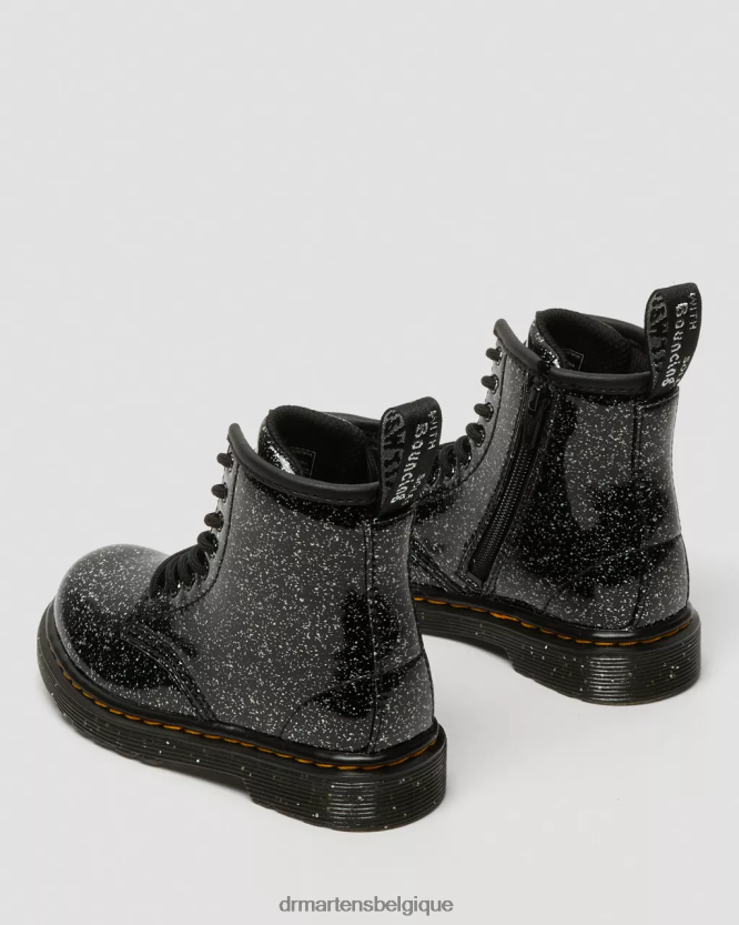 chaussure être Dr. Martens enfants bottines 1460 à lacets et paillettes pour tout-petit paillettes cosmiques noires 6RFZX0403