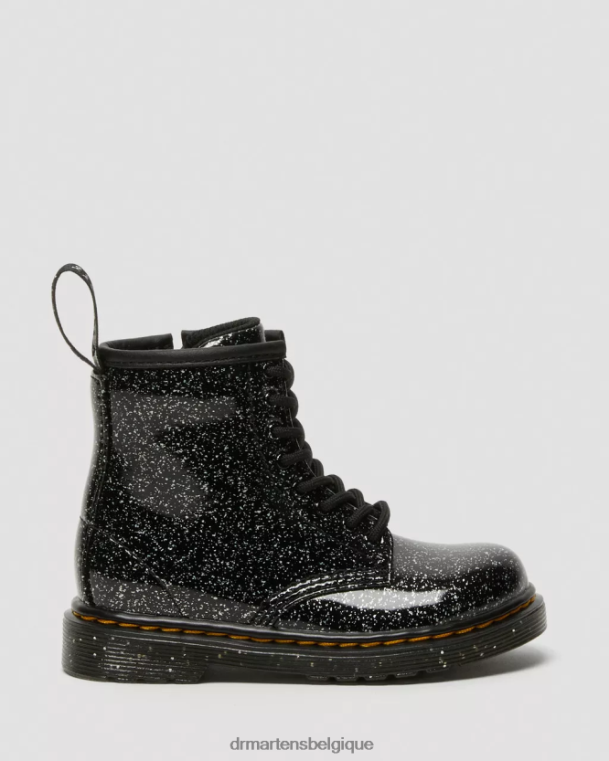 chaussure être Dr. Martens enfants bottines 1460 à lacets et paillettes pour tout-petit paillettes cosmiques noires 6RFZX0403