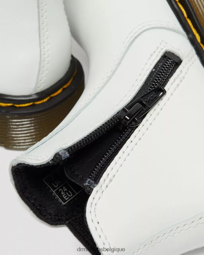 chaussure être Dr. Martens enfants bottines chelsea en cuir 2976 pour enfant romario blanc 6RFZX0410