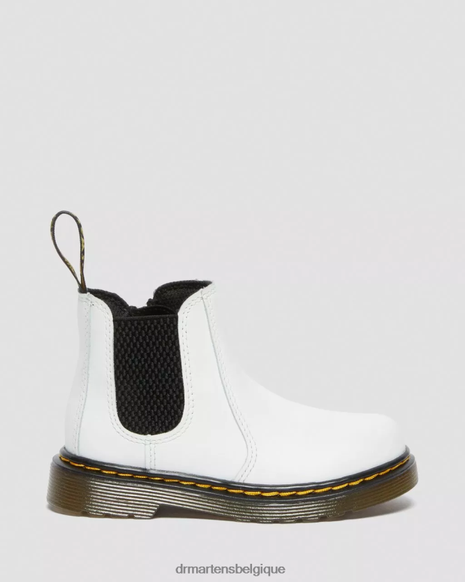 chaussure être Dr. Martens enfants bottines chelsea en cuir 2976 pour enfant romario blanc 6RFZX0410