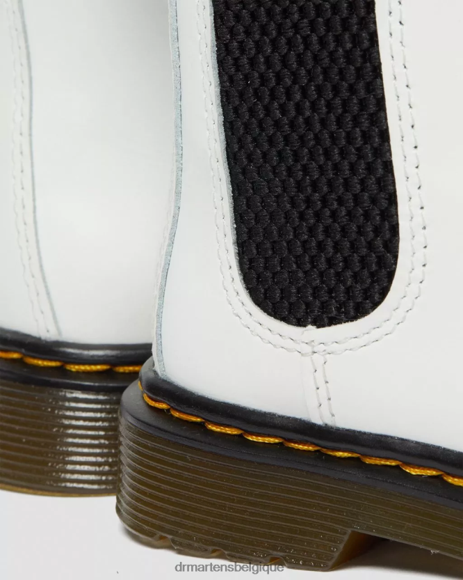 chaussure être Dr. Martens enfants bottines chelsea en cuir 2976 pour enfant romario blanc 6RFZX0410
