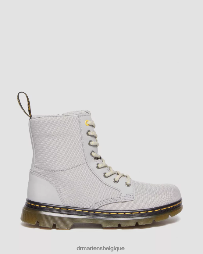 chaussure être Dr. Martens enfants bottes décontractées en poly extra résistantes peignes junior gris moyen extra résistant et caoutchouteux 6RFZX0442