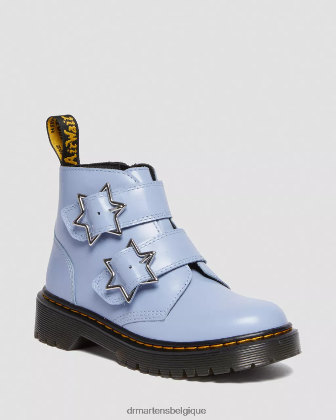 chaussure être Dr. Martens enfants bottines devon bex en cuir junior Lissome bleu zen 6RFZX0453