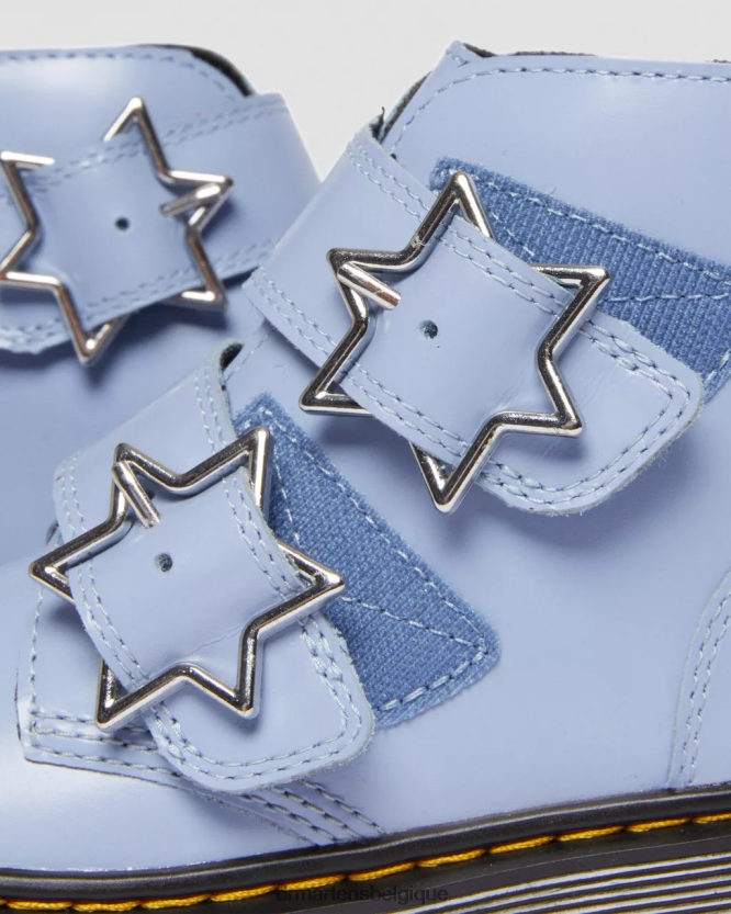 chaussure être Dr. Martens enfants bottines devon bex en cuir junior Lissome bleu zen 6RFZX0453