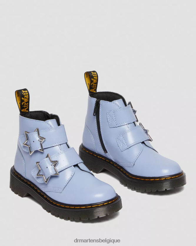 chaussure être Dr. Martens enfants bottines devon bex en cuir junior Lissome bleu zen 6RFZX0453