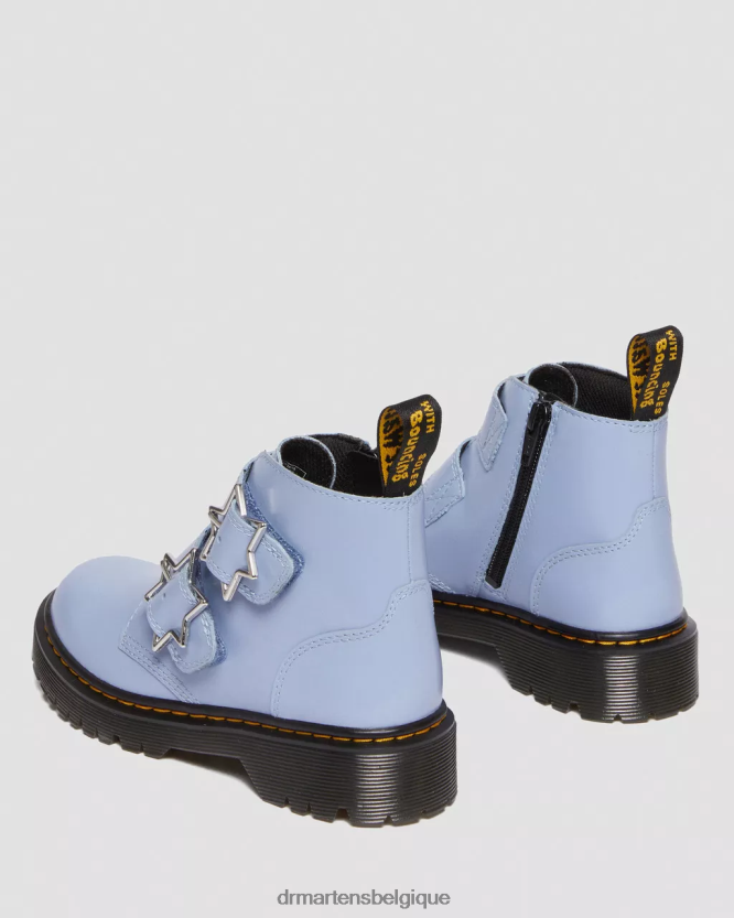 chaussure être Dr. Martens enfants bottines devon bex en cuir junior Lissome bleu zen 6RFZX0453