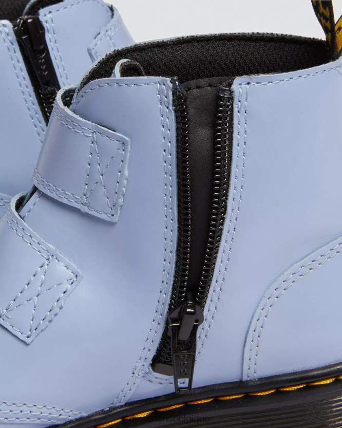 chaussure être Dr. Martens enfants bottines devon bex en cuir junior Lissome bleu zen 6RFZX0453