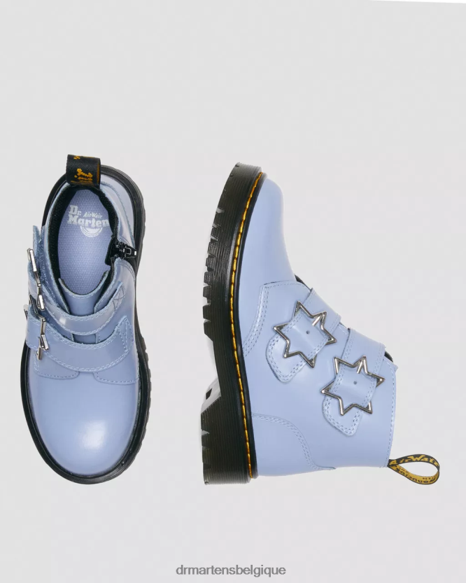chaussure être Dr. Martens enfants bottines devon bex en cuir junior Lissome bleu zen 6RFZX0453