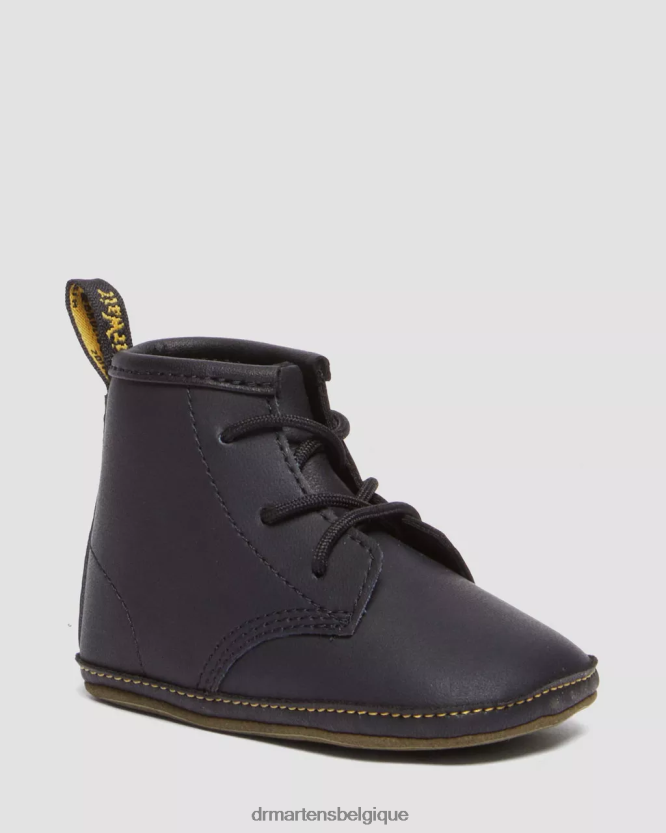 chaussure être Dr. Martens enfants bottines en cuir auburn nouveau-né 1460 noir 6RFZX0394