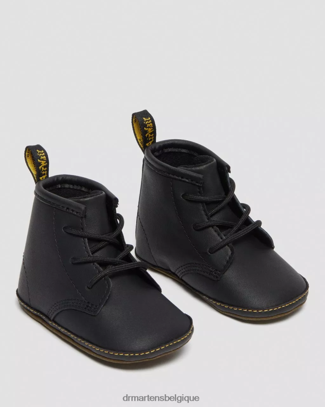 chaussure être Dr. Martens enfants bottines en cuir auburn nouveau-né 1460 noir 6RFZX0394
