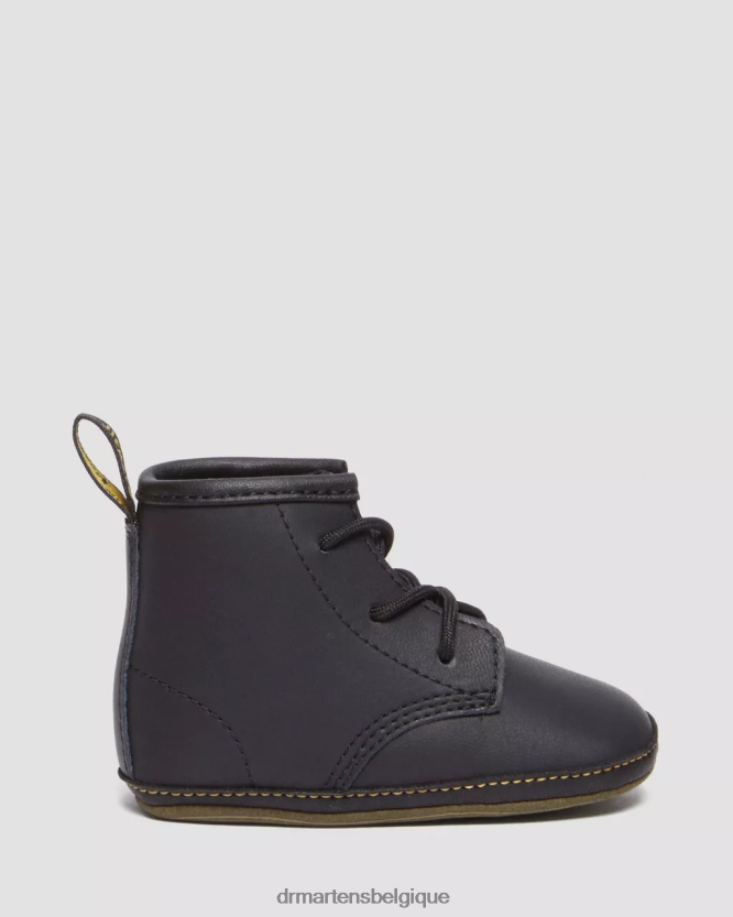 chaussure être Dr. Martens enfants bottines en cuir auburn nouveau-né 1460 noir 6RFZX0394