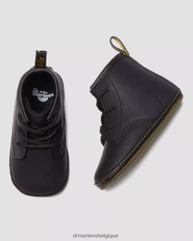 chaussure être Dr. Martens enfants bottines en cuir auburn nouveau-né 1460 noir 6RFZX0394