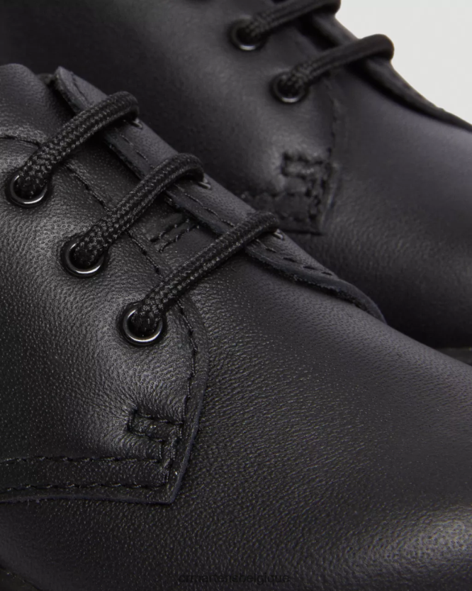 chaussure être Dr. Martens enfants chaussures richelieu en cuir 1461 softy t pour tout-petit noir doux t 6RFZX0405