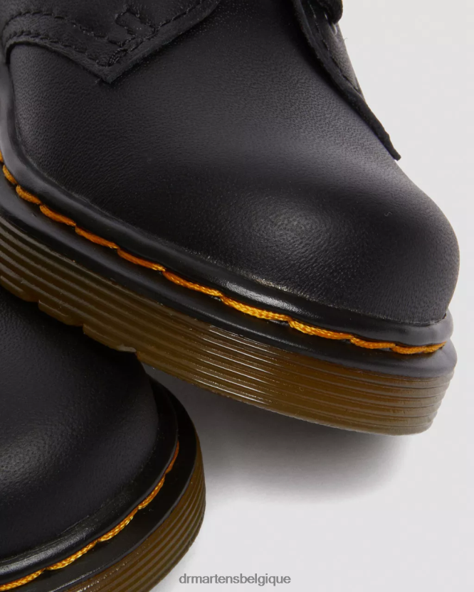 chaussure être Dr. Martens enfants chaussures richelieu en cuir 1461 softy t pour tout-petit noir doux t 6RFZX0405