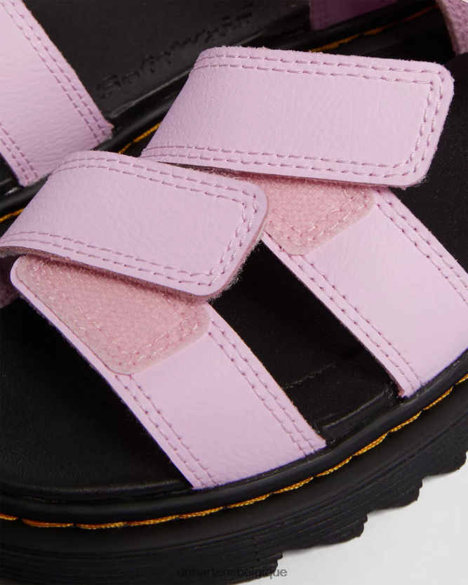 chaussure être Dr. Martens enfants Klaire - Athena - Sandales à brides en cuir Athéna rose pâle 6RFZX0460