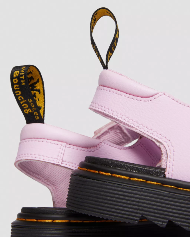 chaussure être Dr. Martens enfants Klaire - Athena - Sandales à brides en cuir Athéna rose pâle 6RFZX0460