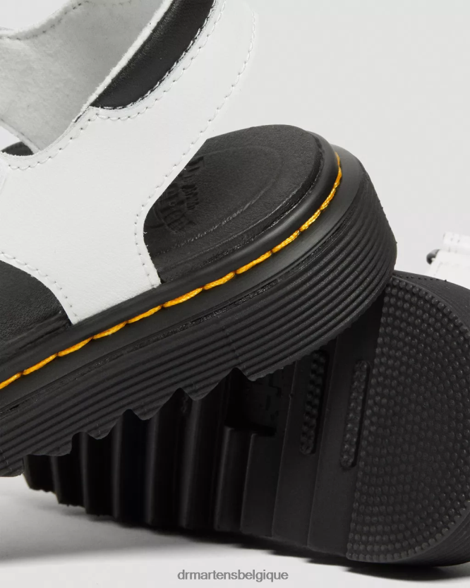 chaussure être Dr. Martens enfants sandales en cuir vossie junior lampe t blanche 6RFZX0449