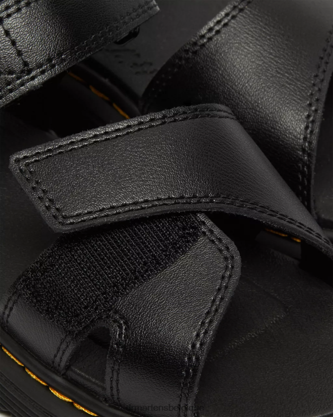 chaussure être Dr. Martens enfants sandales en cuir vossie junior lampe t noire 6RFZX0447