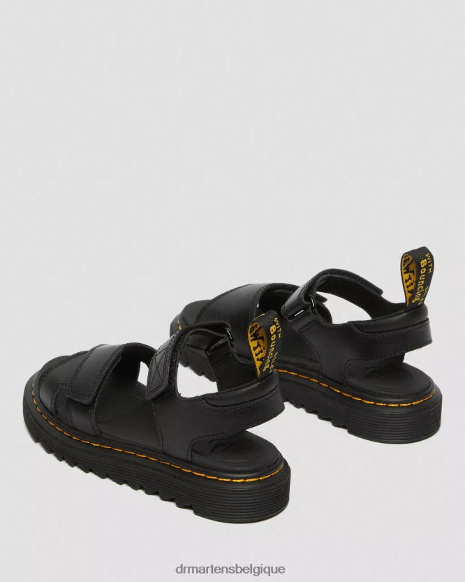 chaussure être Dr. Martens enfants sandales en cuir vossie junior lampe t noire 6RFZX0447