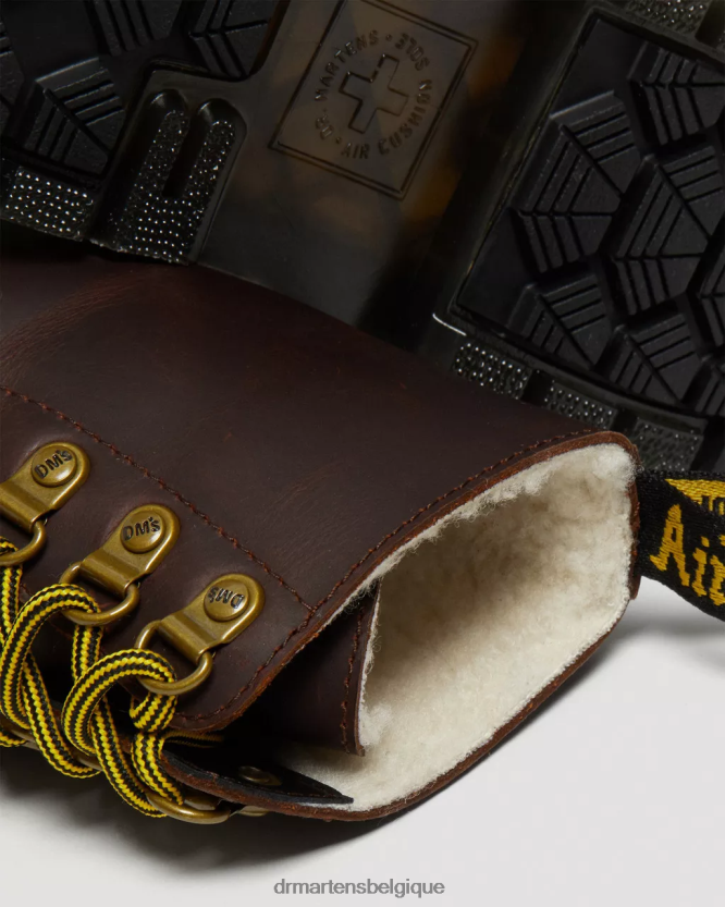 chaussure être Dr. Martens femmes 1460 pascal dm's bottes à lacets en cuir wintergrip chasse-neige marron 6RFZX0171