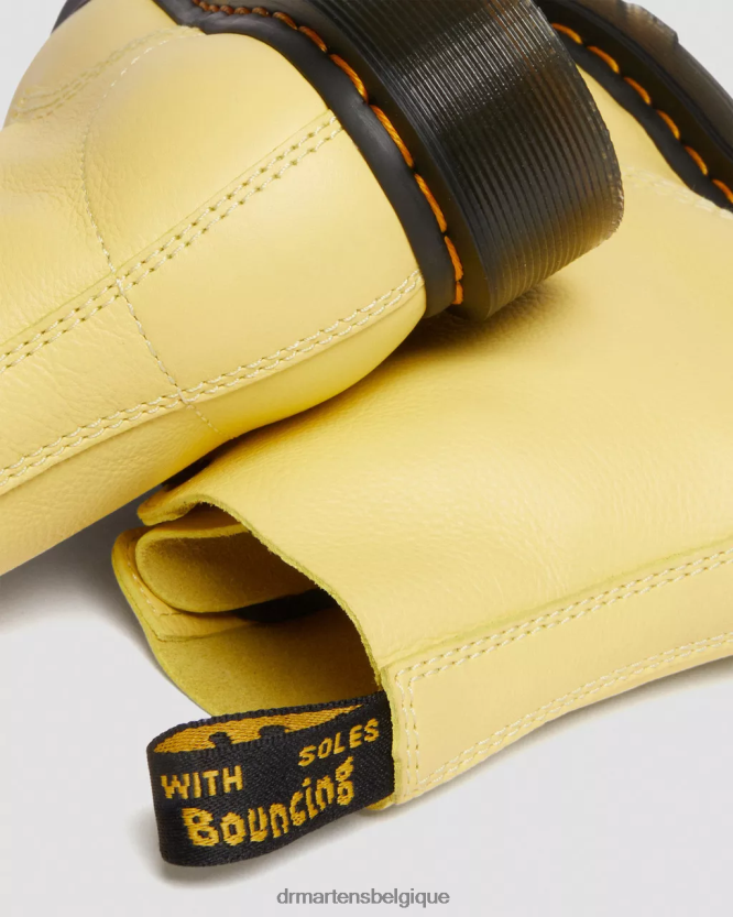 chaussure être Dr. Martens femmes Bottines à lacets avec œillets noirs 1460 Pascal Virginie jaune citron 6RFZX0145