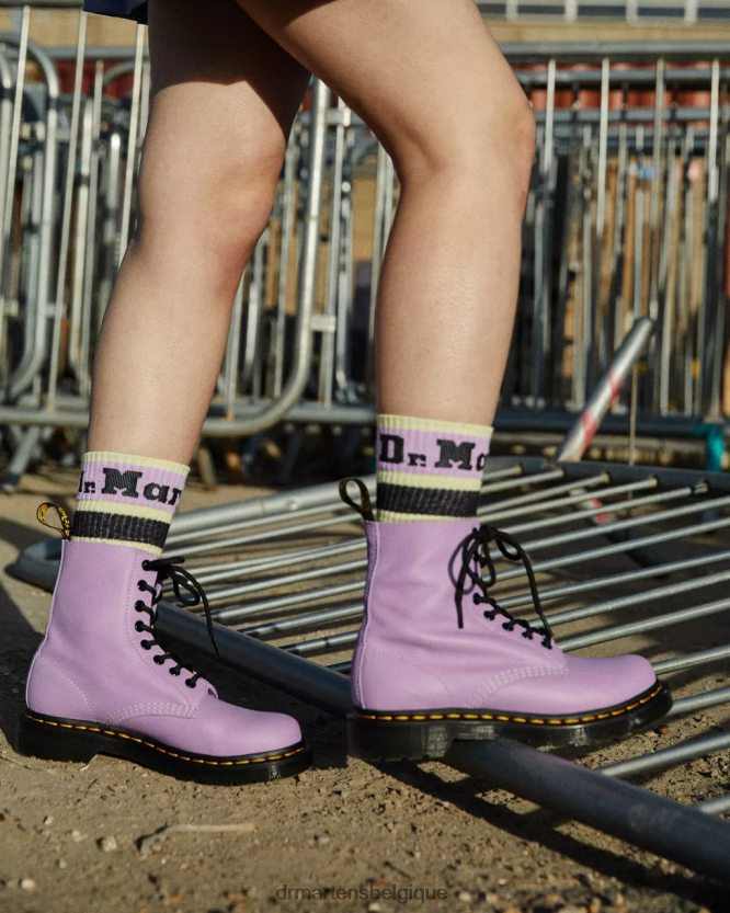 chaussure être Dr. Martens femmes Bottines à lacets avec œillets noirs 1460 Pascal Virginie lilas 6RFZX0192