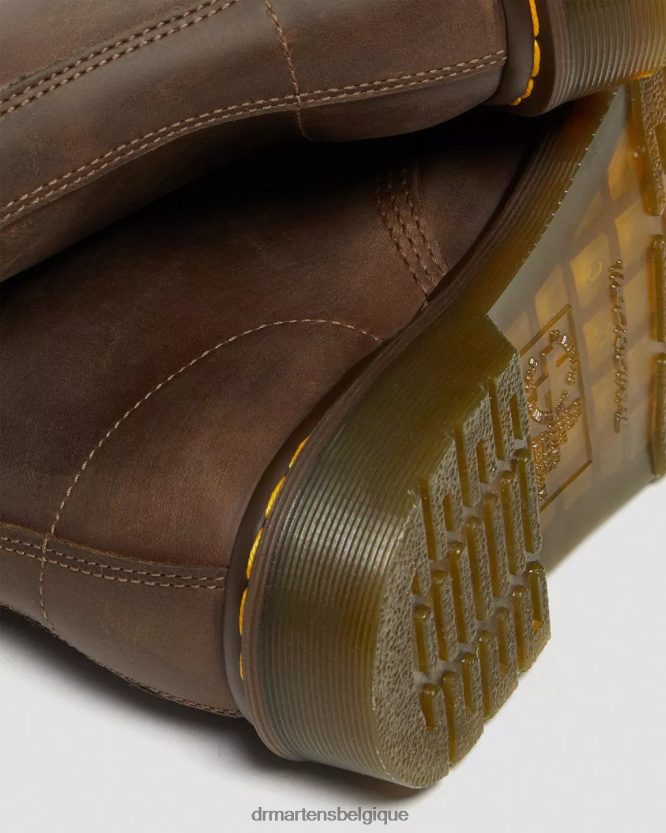 chaussure être Dr. Martens femmes Bottines à lacets en cuir Crazy Horse 1460 cheval fou marron 6RFZX022