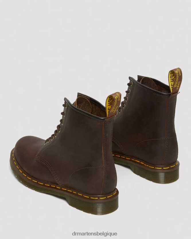 chaussure être Dr. Martens femmes Bottines à lacets en cuir Crazy Horse 1460 cheval fou marron 6RFZX056