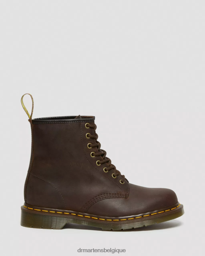 chaussure être Dr. Martens femmes Bottines à lacets en cuir Crazy Horse 1460 cheval fou marron 6RFZX056