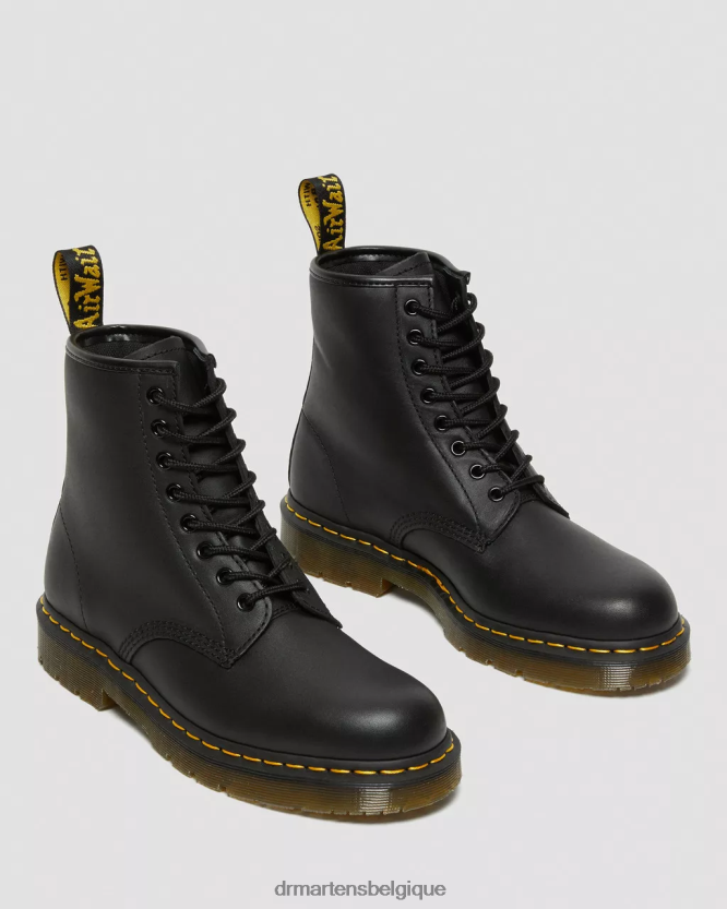 chaussure être Dr. Martens femmes Bottines à lacets en cuir antidérapantes 1460 noir industriel pleine fleur 6RFZX0386