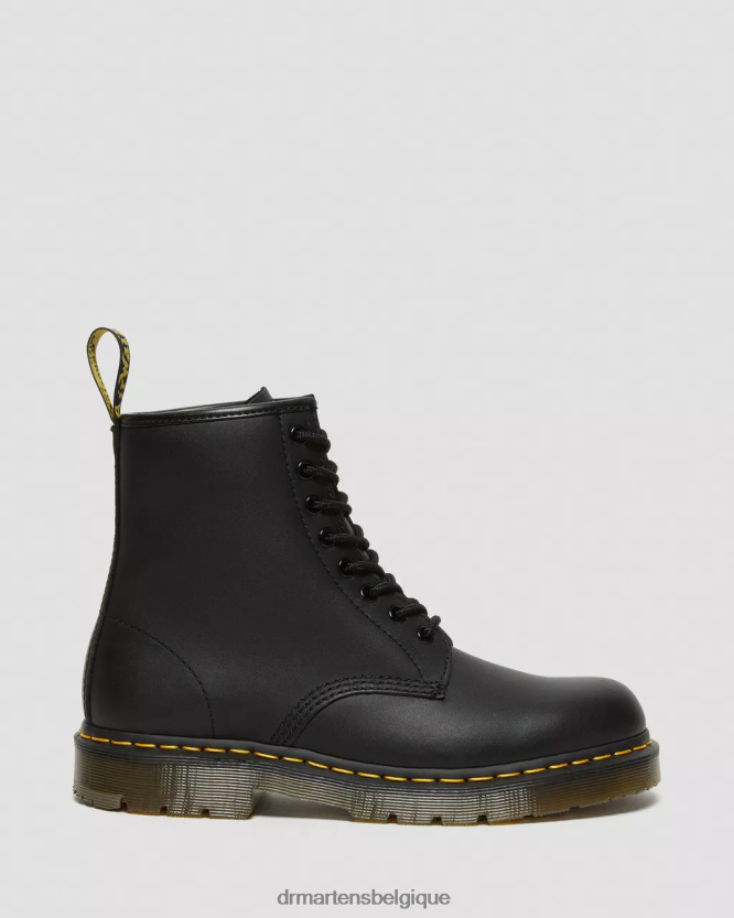 chaussure être Dr. Martens femmes Bottines à lacets en cuir antidérapantes 1460 noir industriel pleine fleur 6RFZX0386