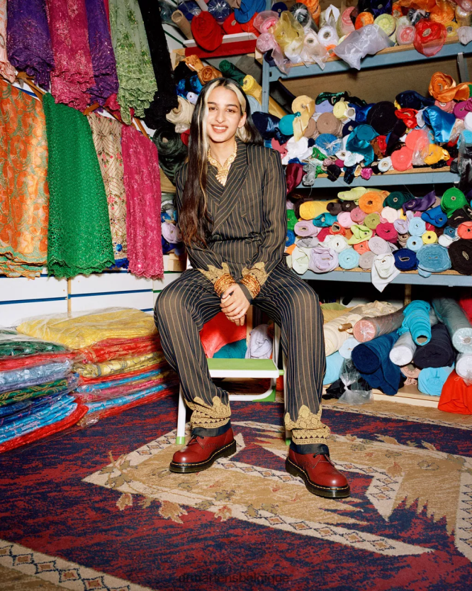 chaussure être Dr. Martens femmes Bottines à lacets en cuir lisse 1460 rouge cerise lisse 6RFZX060