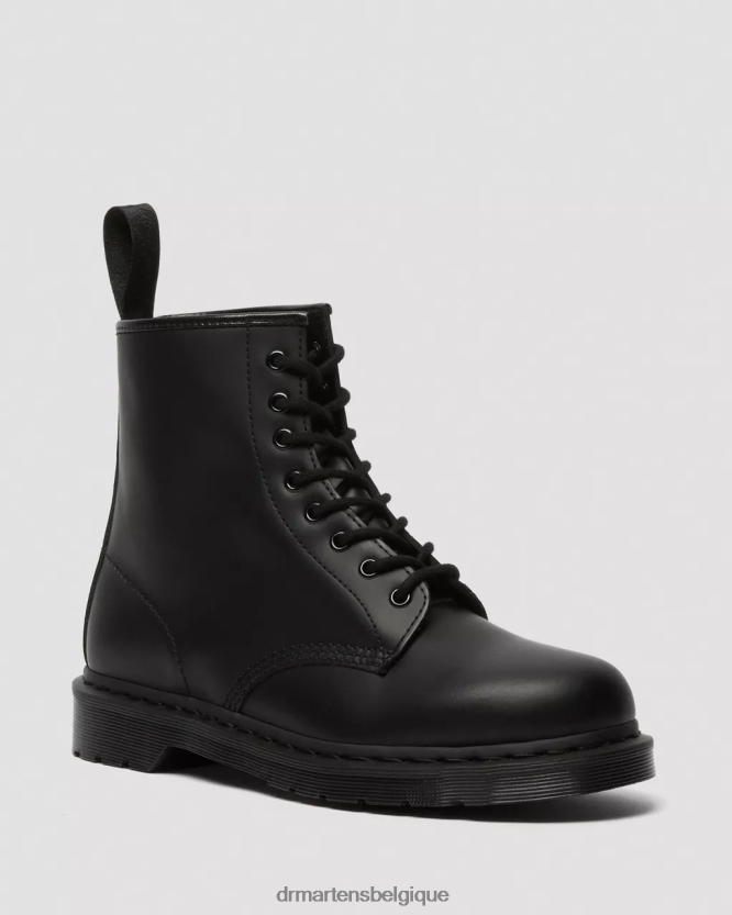 chaussure être Dr. Martens femmes Bottines à lacets en cuir lisse mono 1460 noir lisse 6RFZX021