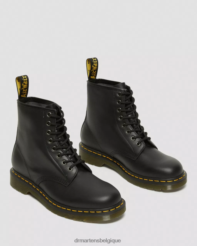 chaussure être Dr. Martens femmes Bottines à lacets en cuir nappa 1460 nappa noir 6RFZX012