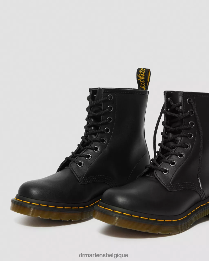 chaussure être Dr. Martens femmes Bottines à lacets en cuir nappa 1460 nappa noir 6RFZX05