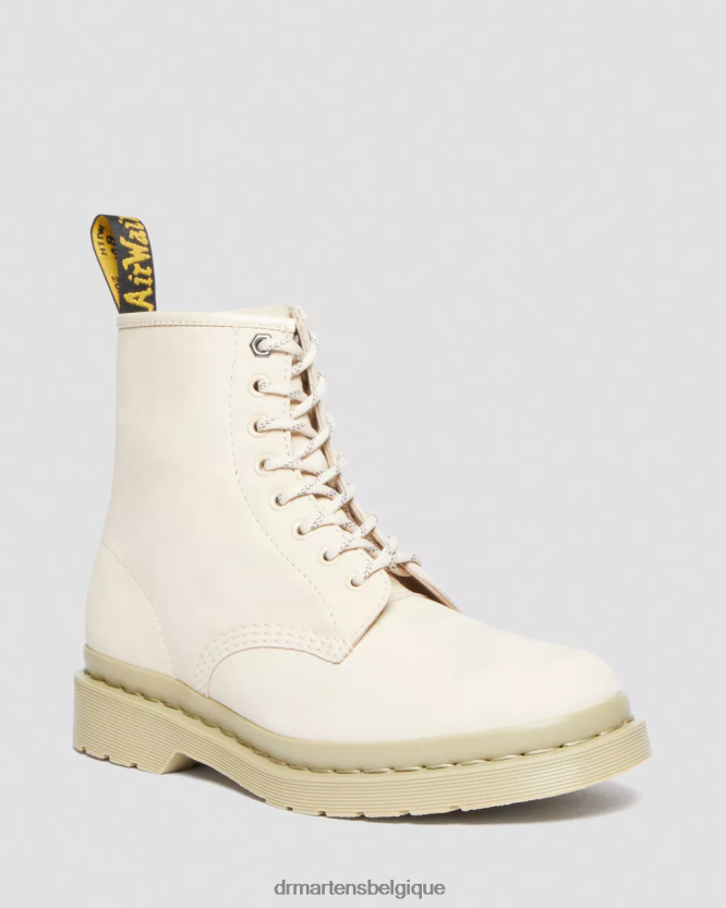 chaussure être Dr. Martens femmes Bottines à lacets en cuir nubuck mono-fraisé 1460 parchemin beige fraisé nubuck wp 6RFZX0146