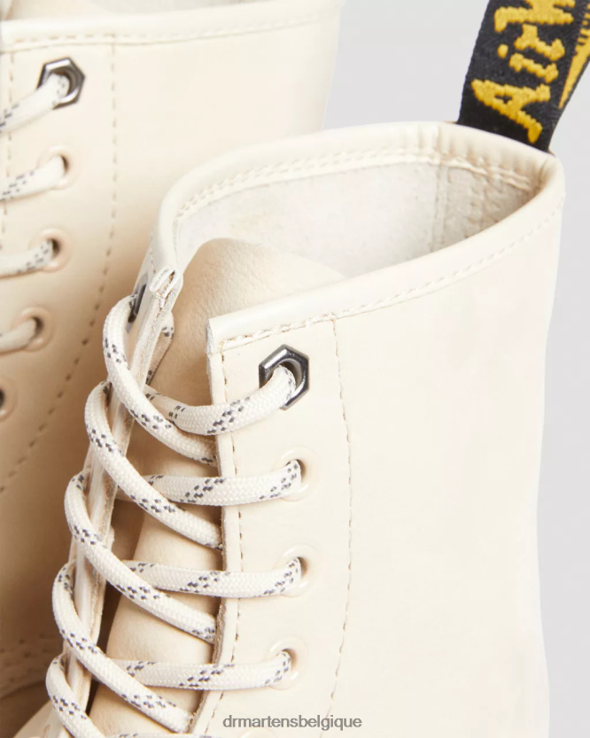 chaussure être Dr. Martens femmes Bottines à lacets en cuir nubuck mono-fraisé 1460 parchemin beige fraisé nubuck wp 6RFZX0146