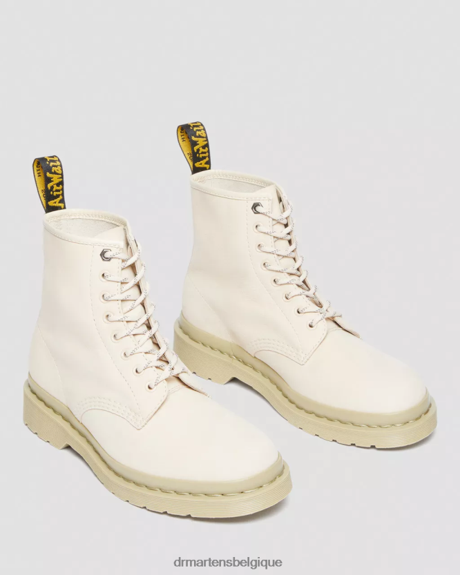 chaussure être Dr. Martens femmes Bottines à lacets en cuir nubuck mono-fraisé 1460 parchemin beige fraisé nubuck wp 6RFZX0146