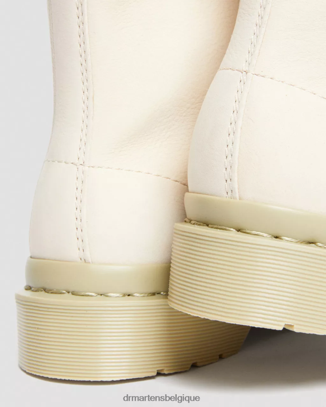 chaussure être Dr. Martens femmes Bottines à lacets en cuir nubuck mono-fraisé 1460 parchemin beige fraisé nubuck wp 6RFZX0146