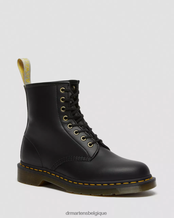 chaussure être Dr. Martens femmes bottes végétaliennes à lacets 1460 felix Félix noir déteint 6RFZX08